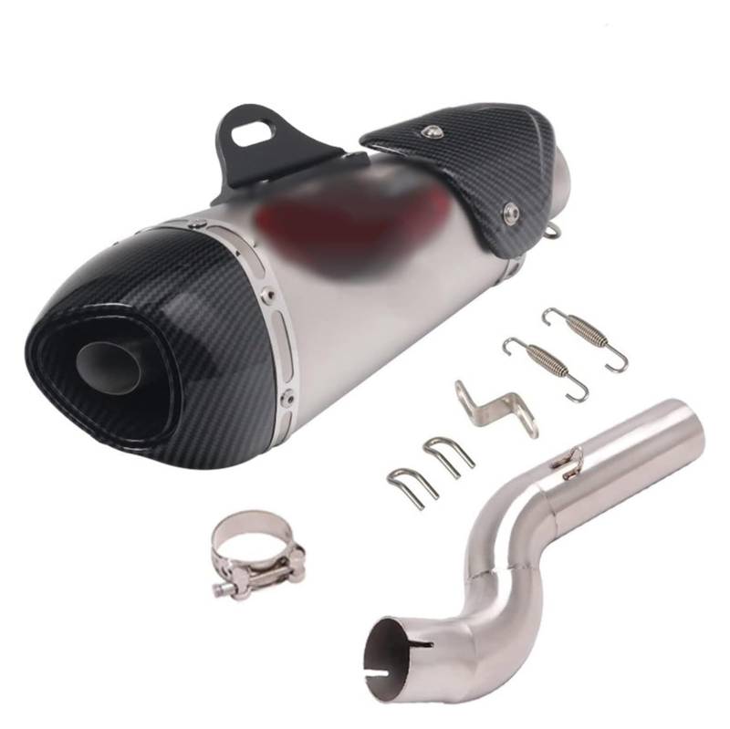 Motorrad Auspuff Tube Für Triumph Für Street Triple 765S R RS 2017-2021 Motorrad Geändert Schalldämpfer Mittleren Link Katalysator Löschen Auspuffrohr(6) von SCBSTKBGGW