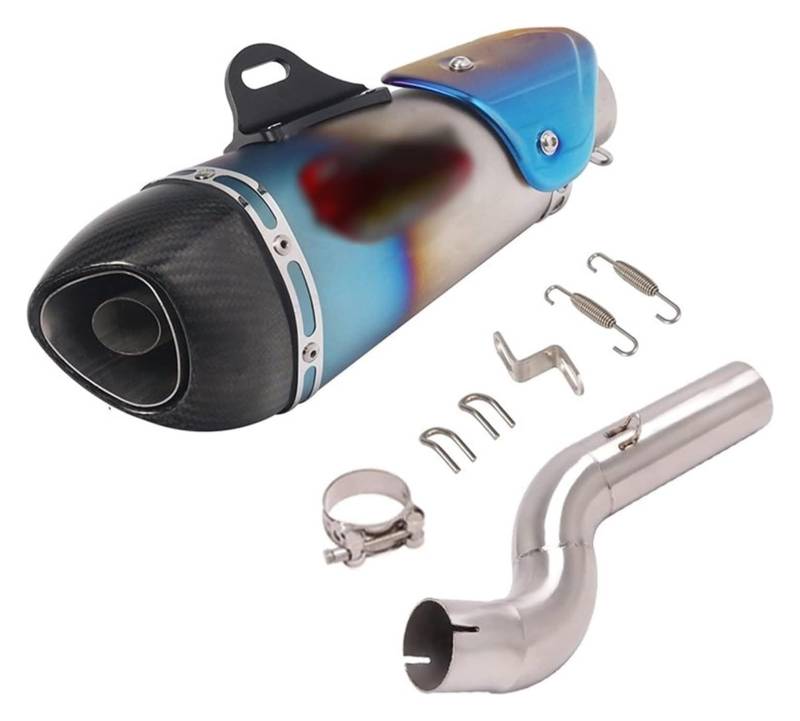 Motorrad Auspuff Tube Für Triumph Für Street Triple 765S R RS 2017-2021 Motorrad Geändert Schalldämpfer Mittleren Link Katalysator Löschen Auspuffrohr(7) von SCBSTKBGGW