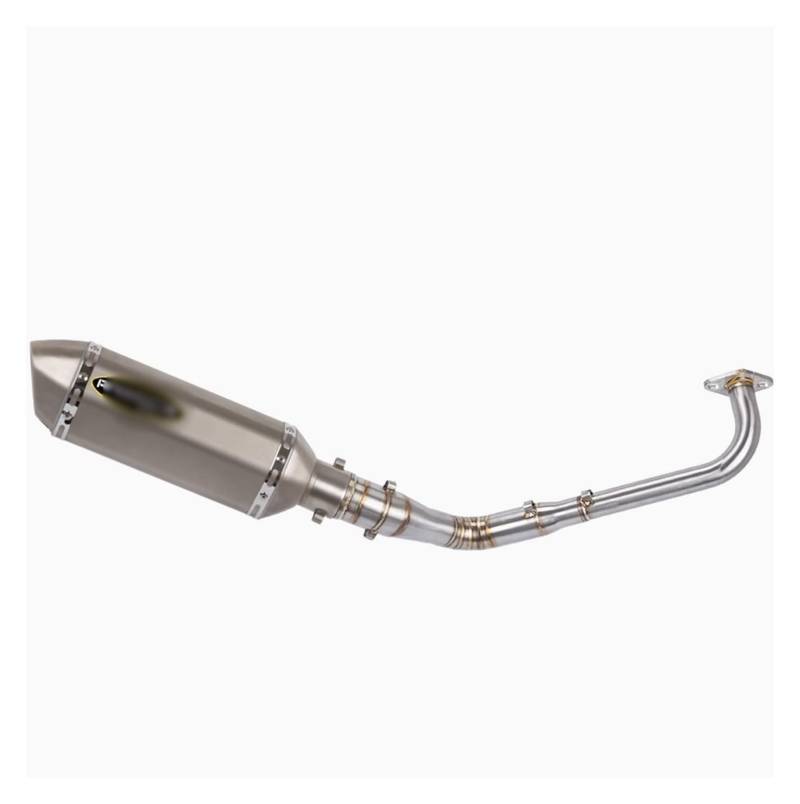 Motorrad Auspuff Tube Für Y&AMAHA Für NMAX 125 155 NMAX155 NMAX125 Motorrad Slip-On Komplettsystem Modifiziertes Vorderes Mittelverbindungs-Auspuffrohr(4) von SCBSTKBGGW