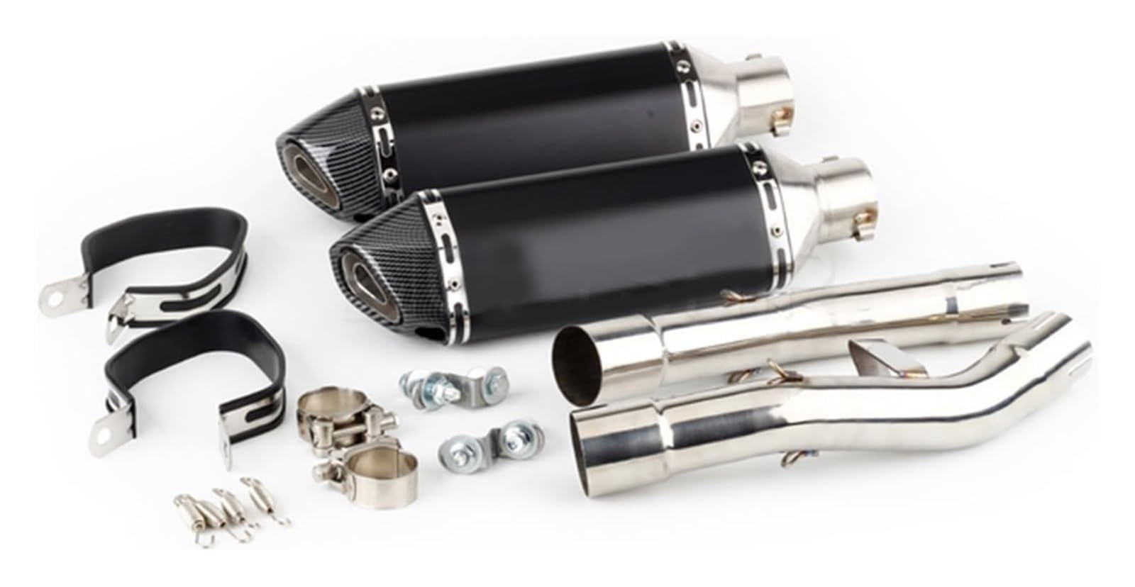 Motorrad Auspuff Tube Für Y&amaha FJR1300 FJR 1300 2001-2020 Escape Motorradauspuff Slip-On-Auspuffschalldämpfer Mit Mittlerem Verbindungsrohr(Version D) von SCBSTKBGGW