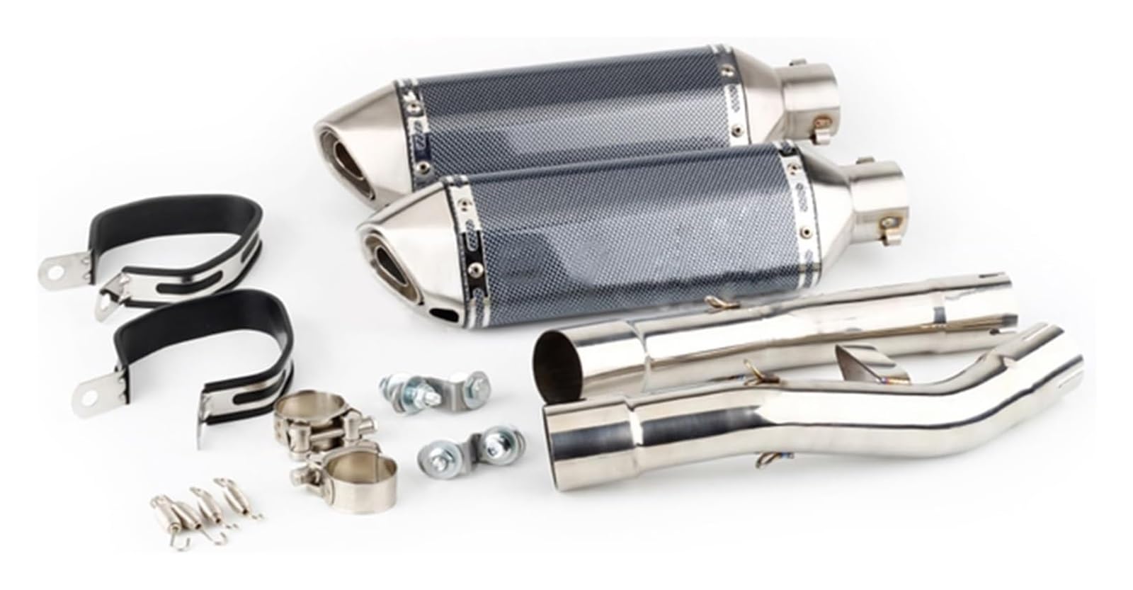 Motorrad Auspuff Tube Für Y&amaha FJR1300 FJR 1300 2001-2020 Escape Motorradauspuff Slip-On-Auspuffschalldämpfer Mit Mittlerem Verbindungsrohr(Version H) von SCBSTKBGGW