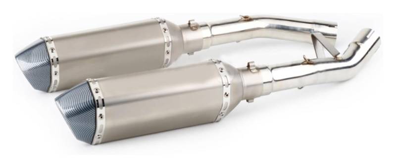 Motorrad Auspuff Tube Für Y&amaha FJR1300 FJR 1300 2001-2020 Escape Slip-On-Auspuffschalldämpfer Mit Mid Link Pipe Motorradauspuff(Version G) von SCBSTKBGGW