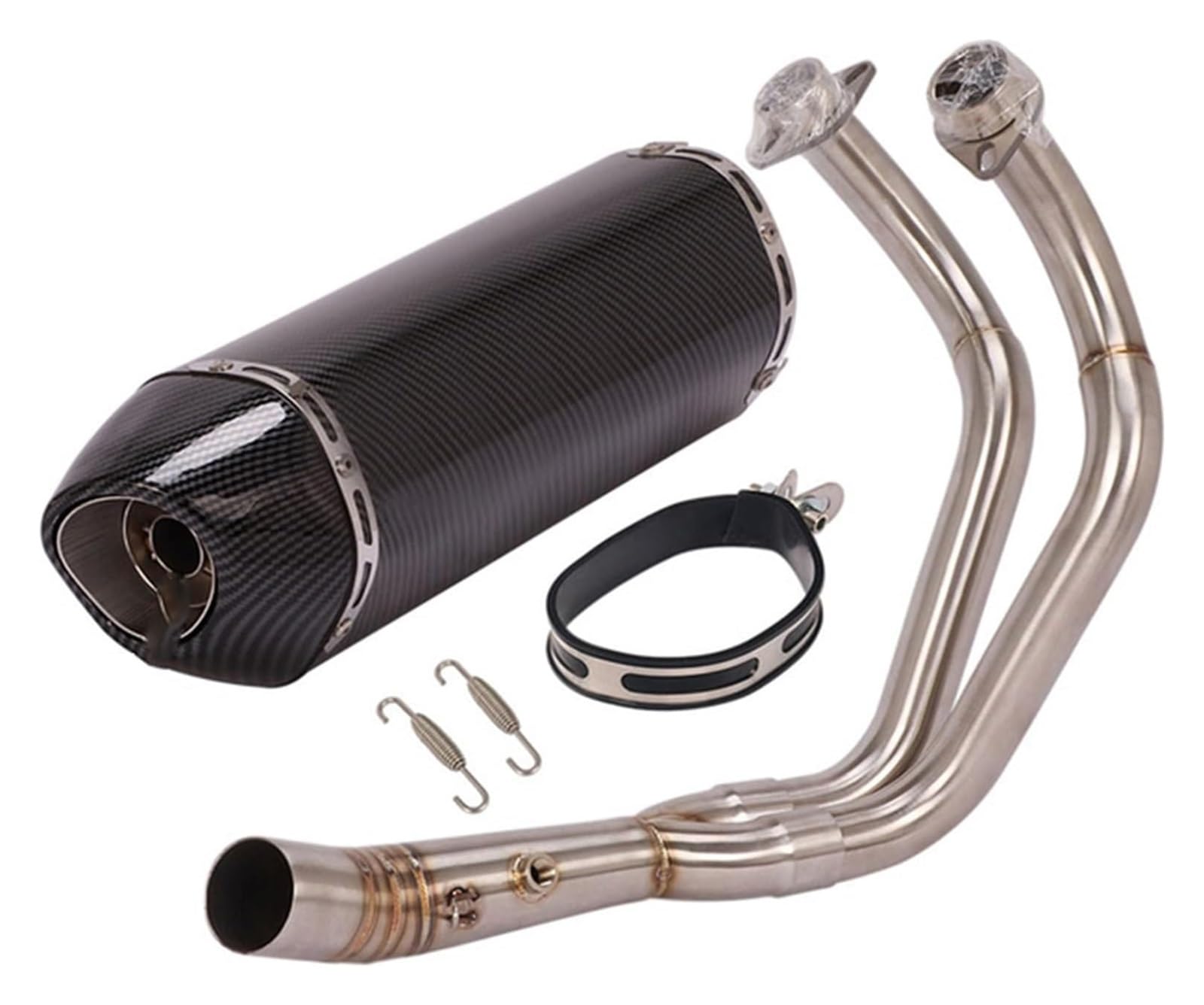 Motorrad Auspuff Tube Für Y&amaha FZ07 FZ-07 2022-2023 Motorradauspuff Motorradauspuff Fluchtschalldämpfer Front Link Pipe Schalldämpfer DB Killer(Type E) von SCBSTKBGGW