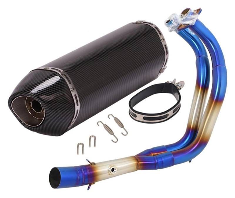 Motorrad Auspuff Tube Für Y&amaha FZ07 FZ-07 2022-2023 Motorradauspuff Motorradauspuff Fluchtschalldämpfer Front Link Pipe Schalldämpfer DB Killer(Type G) von SCBSTKBGGW