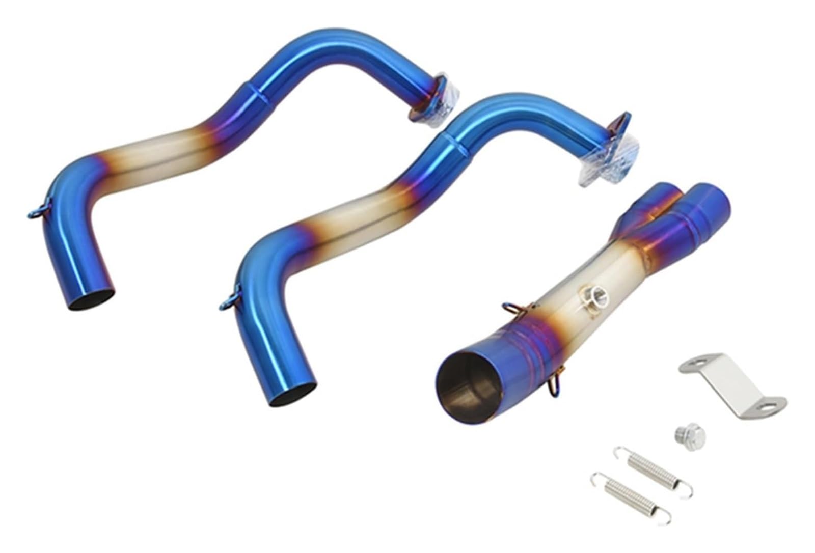 Motorrad Auspuff Tube Für Y&amaha FZ07 FZ-07 2022-2023 Motorradauspuff Motorradauspuff Fluchtschalldämpfer Front Link Pipe Schalldämpfer DB Killer(Type a) von SCBSTKBGGW