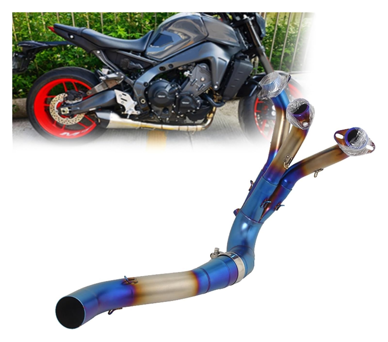 Motorrad Auspuff Tube Für Y&amaha FZ09 FZ 09 2020 2021 2022 2023 Motorradauspuff Auspuff Fluchtkatalysator Slip On Front Link Pipe 51mm Schalldämpfer Motorrad Auspuff Tube Für Y&amaha FZ09 FZ 09 2020 2021 2022 2023 Motorradauspuff Auspuff Fluchtkatalysator Slip On Front Link Pipe 51mm Schalldämpfer von SCBSTKBGGW