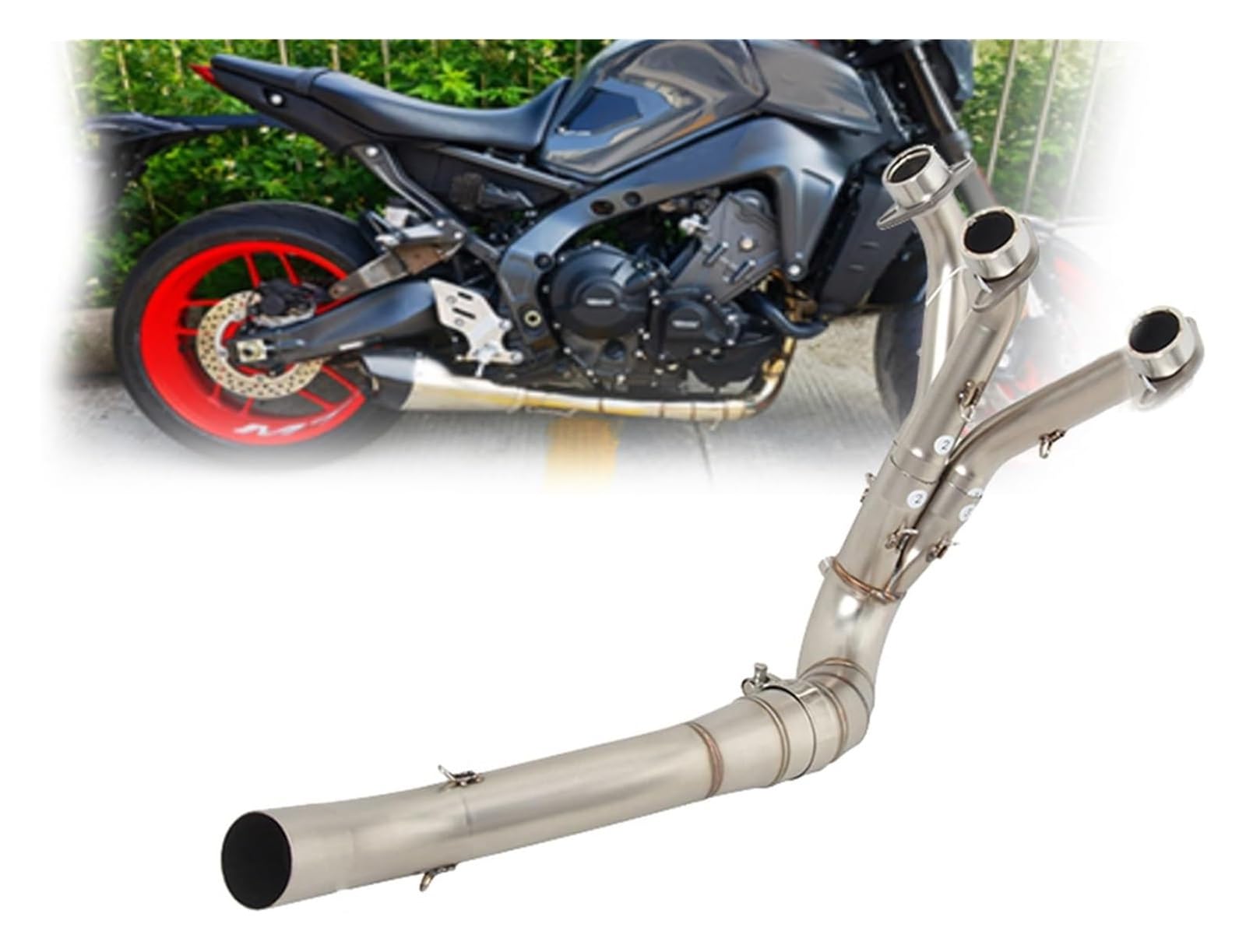 Motorrad Auspuff Tube Für Y&amaha MT09 MT 09 2020 2021 2022 2023 Motorradauspuff Auspuff Fluchtkatalysator Slip On Front Link Pipe 51mm Schalldämpfer Motorrad Auspuff Tube Für Y&amaha MT09 MT 09 2020 2021 2022 2023 Motorradauspuff Auspuff Fluchtkatalysator Slip On Front Link Pipe 51mm Schalldämpfer von SCBSTKBGGW