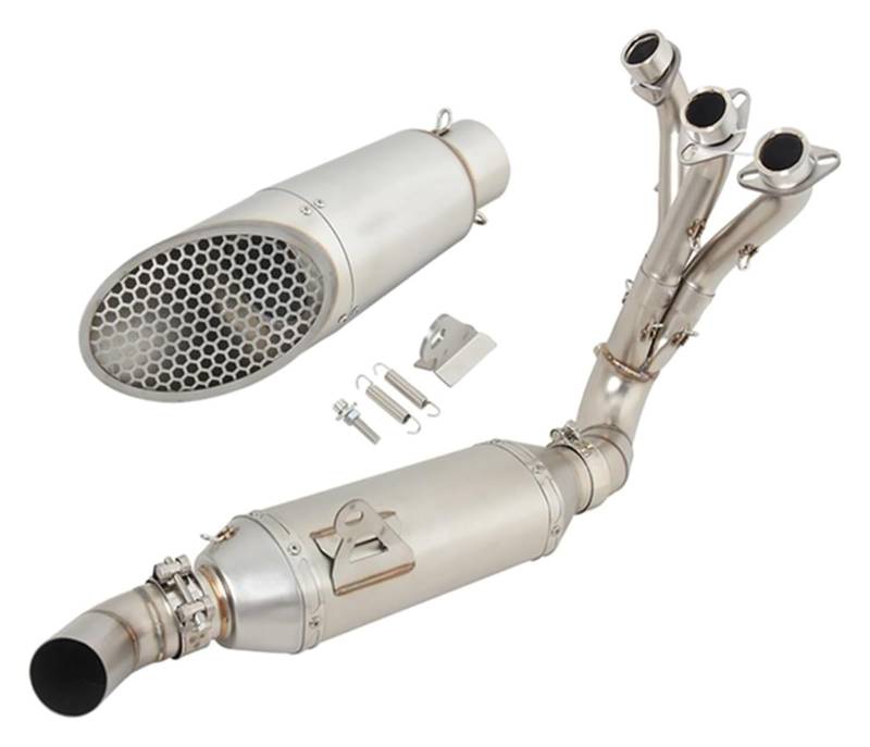 Motorrad Auspuff Tube Für Y&amaha MT09 MT 09 2020 2021 2022 2023 Motorradauspuff Komplettsysteme Escape Modify Front Link Pipe Schalldämpfer Mesh von SCBSTKBGGW
