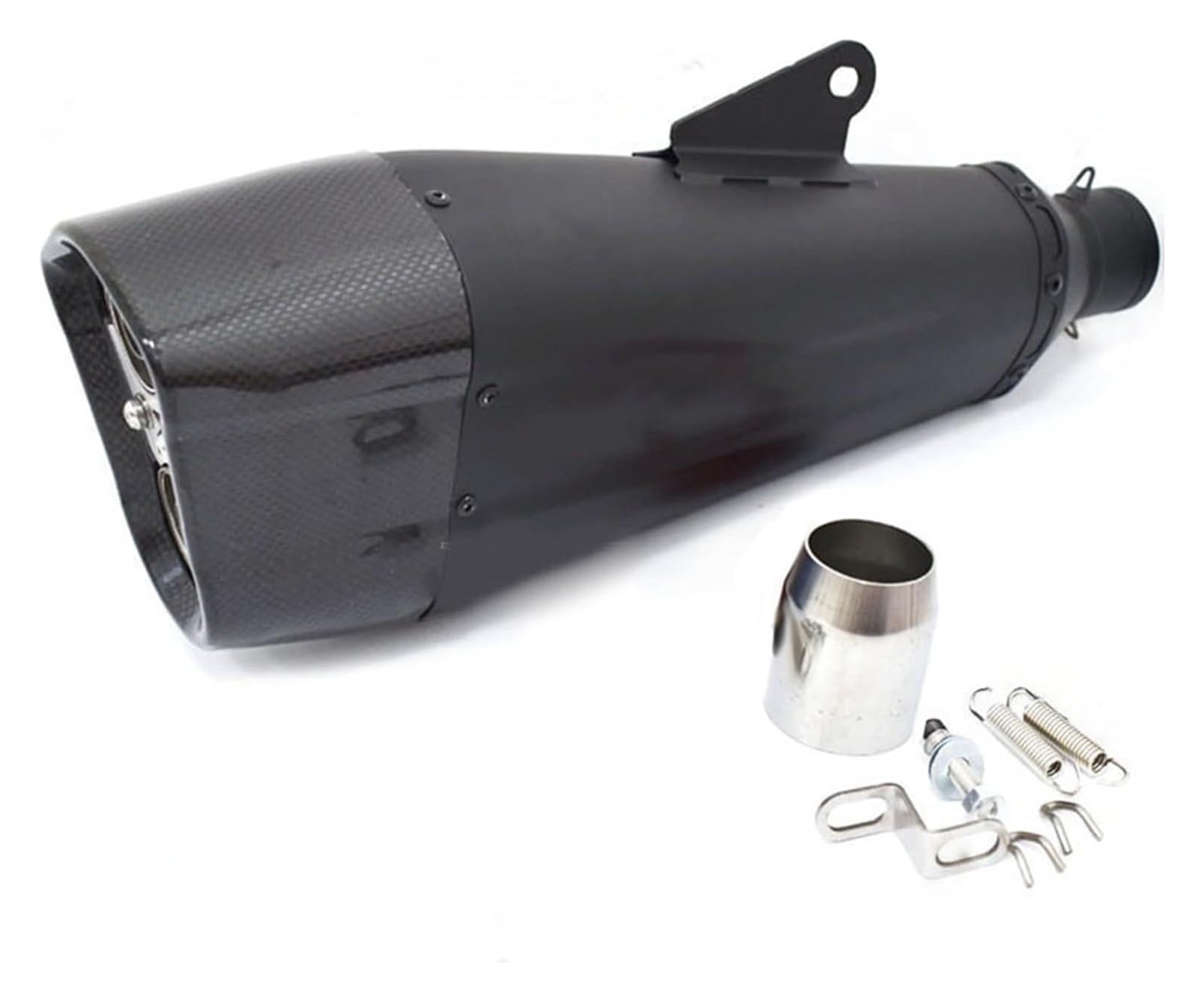 Motorrad Auspuff Tube Für Y&amaha MT09 Mt07 R3 Für K&awasaki Z900 Z400 Universelles 51-mm-Auspuff-Fluchtsystem Modifiziertes Doppelloch-DB-Killer-Carbon(Multi-Colored a) von SCBSTKBGGW
