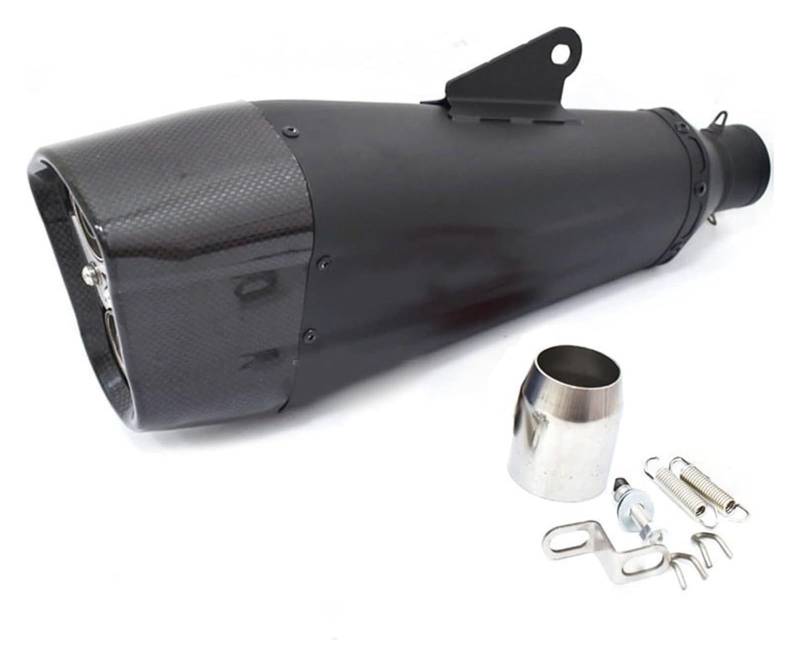 Motorrad Auspuff Tube Für Y&amaha MT09 Mt07 R3 Für K&awasaki Z900 Z400 Universelles 51-mm-Auspuff-Fluchtsystem Modifiziertes Doppelloch-DB-Killer-Carbon(Multi-Colored a) von SCBSTKBGGW