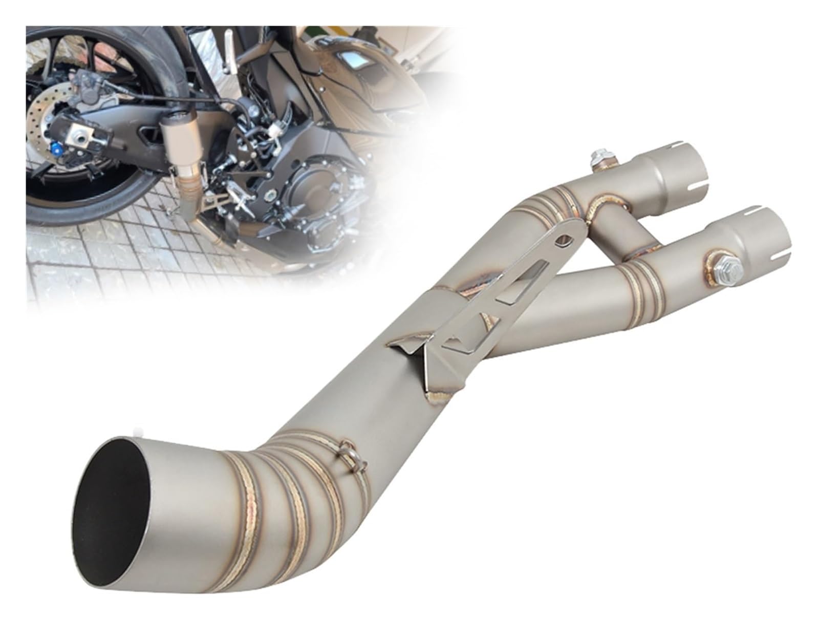 Motorrad Auspuff Tube Für Y&amaha MT10 MT 10 2015-2021 Motorradauspuff Slip-On-Escape-Systeme Mid Link-Rohranschluss 60mm Schalldämpfer Motorrad Auspuff Tube Für Y&amaha MT10 MT 10 2015-2021 Motorradauspuff Slip-On-Escape-Systeme Mid Link-Rohranschluss 60mm Schalldämpfer von SCBSTKBGGW