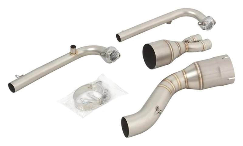 Motorrad Auspuff Tube Für Y&amaha TMAX530 TMAX 530 2017 2018 2019 2020 2021 2022 2023 Motorradauspuff Slip On Schalldämpfer Escape Moto Front Link Pipe von SCBSTKBGGW
