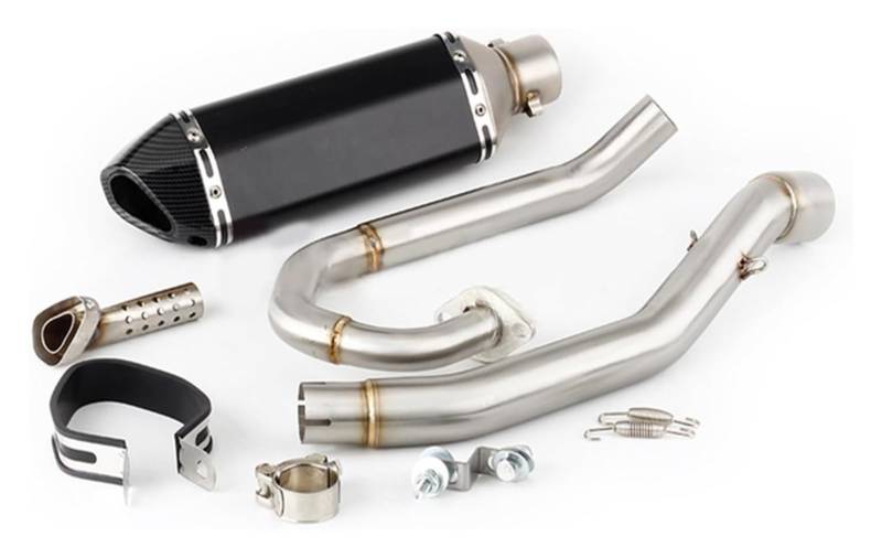 Motorrad Auspuff Tube Für Y&amaha WR125R WR 125 R 2009-2017 Escape Motorradauspuff Slip-On-Schalldämpfer Mit Header-Verbindungsrohr(Version C) von SCBSTKBGGW