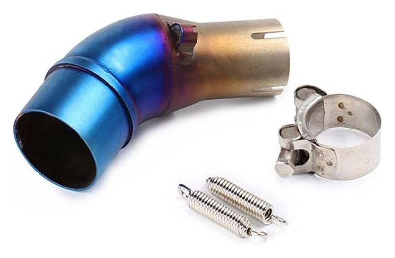 Motorrad Auspuff Tube Für Y&amaha YZF R25 MT03 R3 MT-03 2014-2023 Mittelauspuff Escape Moto Pipe Motorrad Modifizierter Roller Schalldämpfer Auspuff(Multi-Colored A) von SCBSTKBGGW