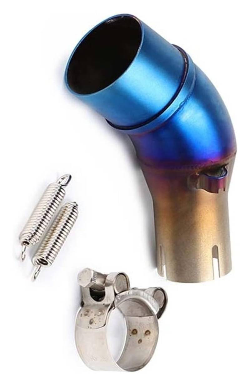 Motorrad Auspuff Tube Für Y&amaha YZF R25 MT03 R3 MT-03 2014-2023 Motorradauspuff Mittelauspuff Moto Pipe Motorrad Modifizierter Rollerschalldämpfer(Multi-Colored A) von SCBSTKBGGW