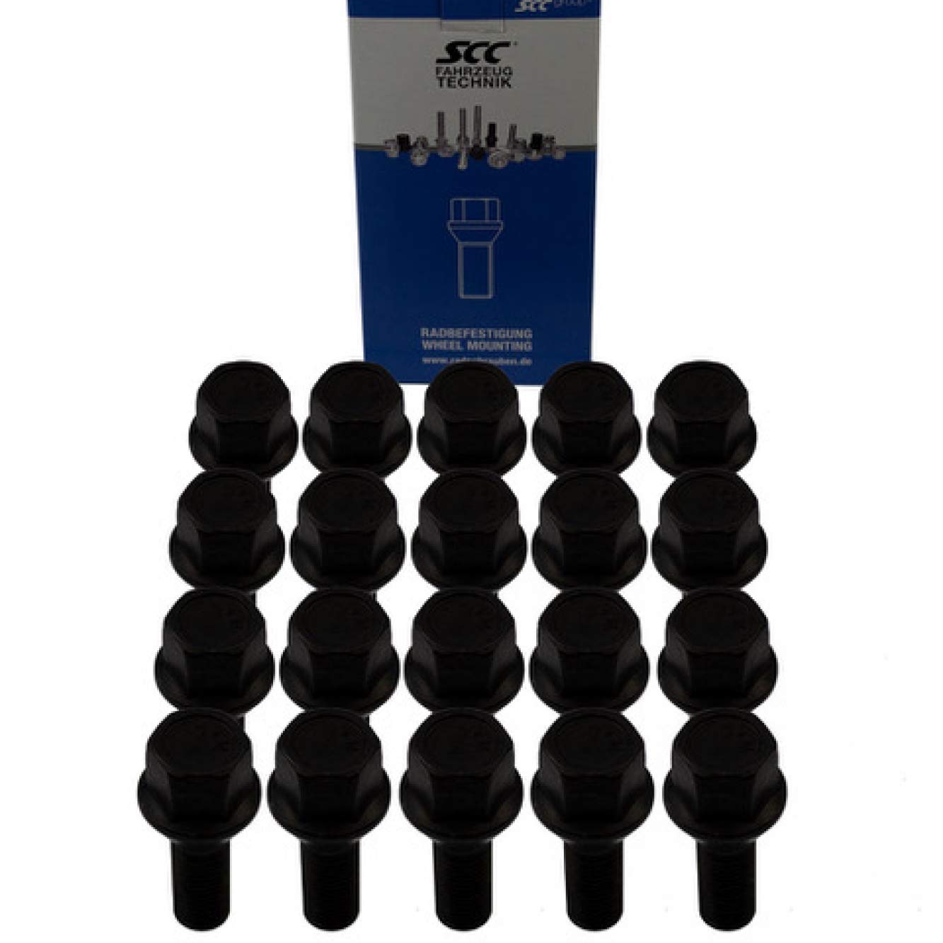 SCC Fahrzeugtechnik 20x Radschrauben M12x1,5 Kugelbund R12 SW 17 Radbolzen Schwarz verzinkt Längenauswahl Größe 24 mm SCC Fahrzeugtechnik 20x Radschrauben M12x1,5 Kugelbund R12 SW 17 Radbolzen Schwarz verzinkt Längenauswahl Größe 24 mm von SCC Fahrzeugtechnik