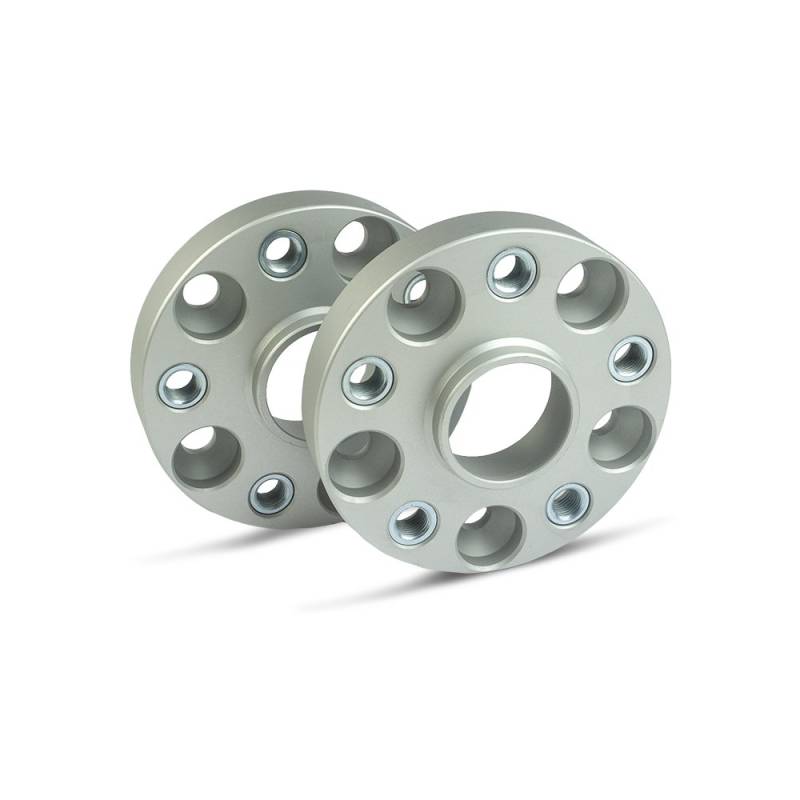 SCC Spurverbreiterung 13141BES - Buchse silber eloxiert - LK: 100/5 NLB: 57,1 GEW: M14x1,5 - 25mm - 2 Stück von SCC