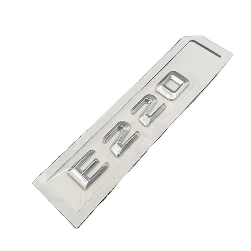 SCHAAN 3D Chrom Silber Kofferraum Abzeichen Aufkleber Aufkleber E Klasse E220 E320 Emblem Logo Passend for Mercedes E 200 300 W211 W212 Zubehör Autoaufkleber (Color : E 220) von SCHAAN