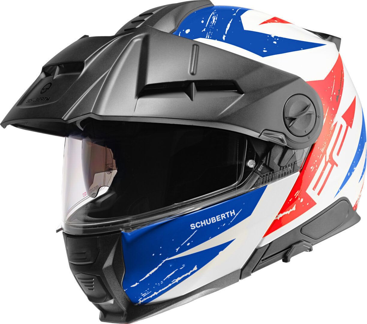 Schuberth E2 Explorer Klapphelm (Blue/Red/White,XL (61)) von SCHUBERTH