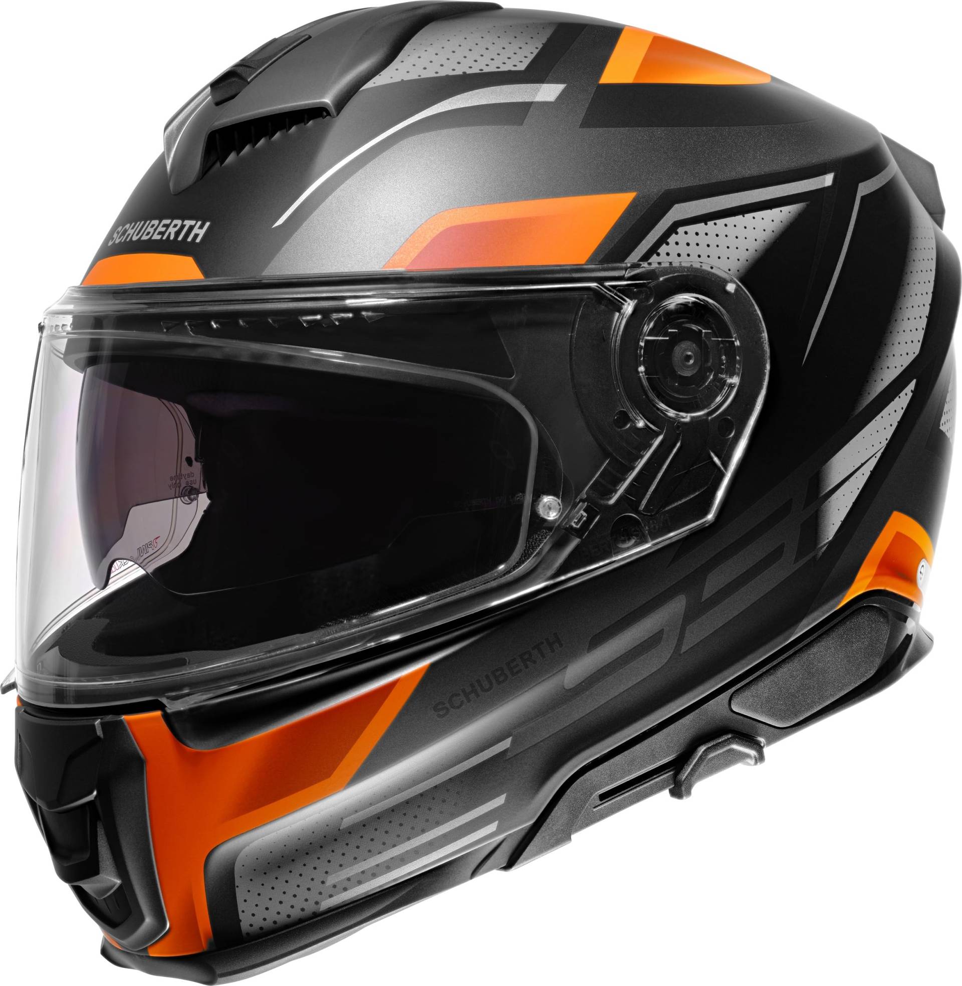 Schuberth S3 Storm Helm (Gray/Orange,L (58/59)) von SCHUBERTH