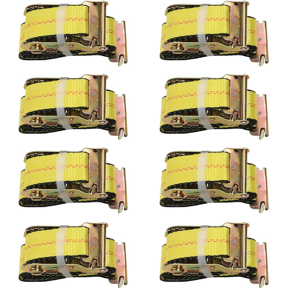 SCITOO - (8) Spanngurte mit Ratsche, 30,5 cm, für LKW, Anhänger, Fracht, Lieferwagen, Transporter von SCITOO