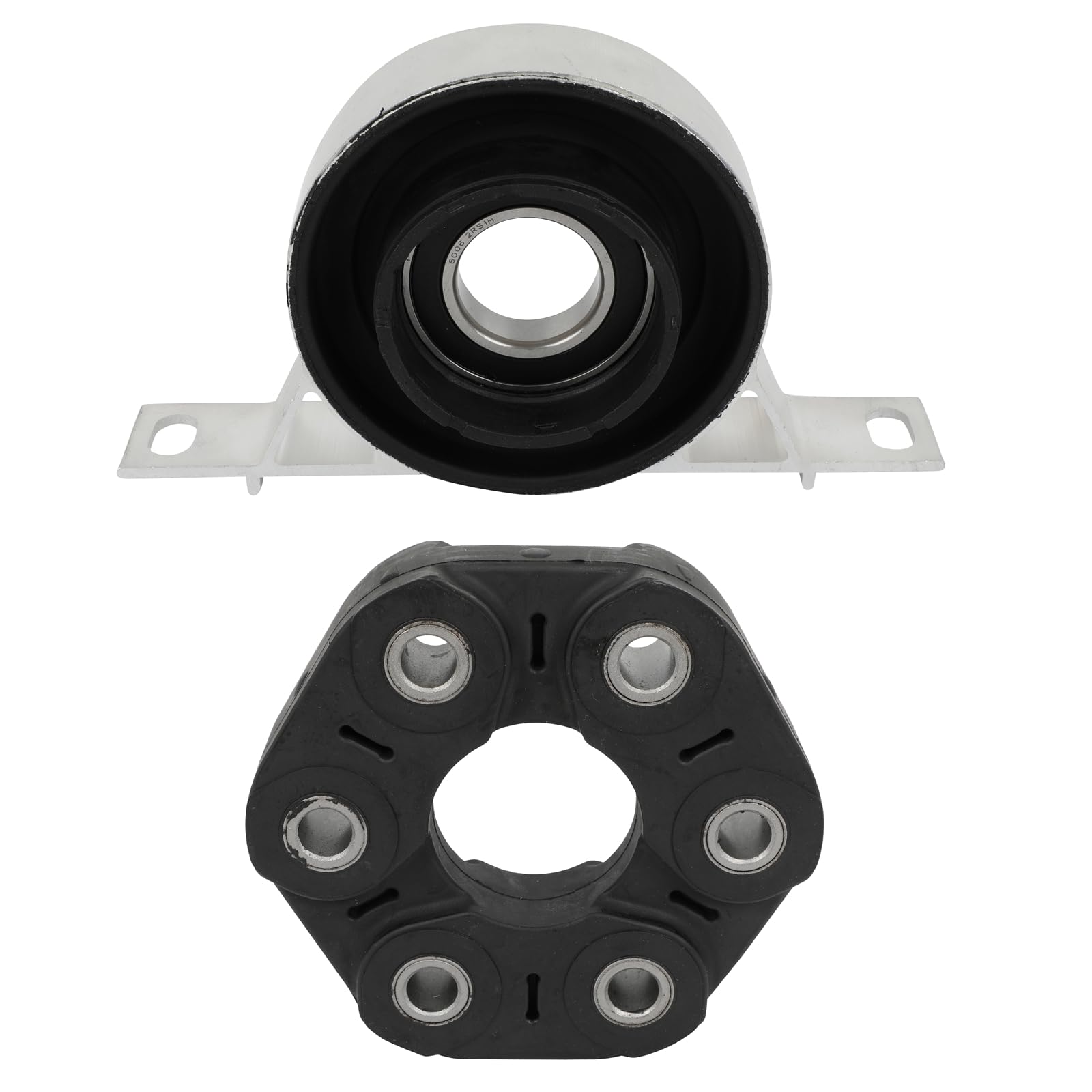 SCITOO 26117511454 26127501257 Antriebswellen-Flex-Scheibengelenk und Mittelstützlager, passend für BMW 318ti 323Ci 325Ci 325e 630CSi 733i 735i M3 X5, passend für Volvo 240 745 940, passend für Jaguar SCITOO 26117511454 26127501257 Antriebswellen-Flex-Scheibengelenk und Mittelstützlager, passend für BMW 318ti 323Ci 325Ci 325e 630CSi 733i 735i M3 X5, passend für Volvo 240 745 940, passend für Jaguar von SCITOO