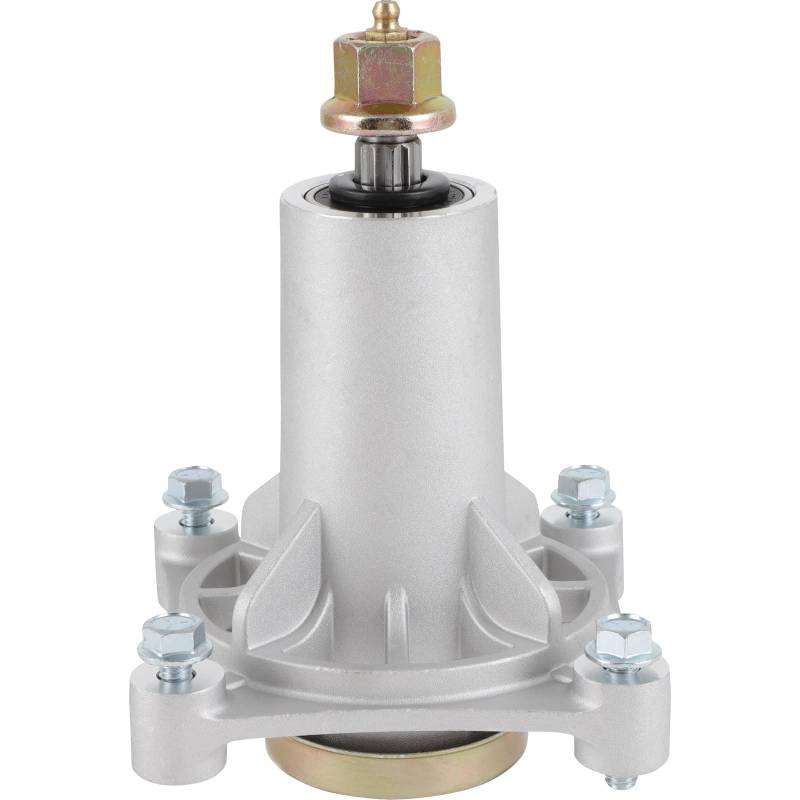 SCITOO Deck Rebuild Kit, 42 Rasenmäher Deck Teile Rebuild Kit Kompatibel für Poulan Pro PP19A42 PB185A42 PB195H42LT PB20H42YT, 1 Riemen 2 Spindelmontage 2 Mähscheiben 2 Mähmesser 2 Spannrollen von SCITOO