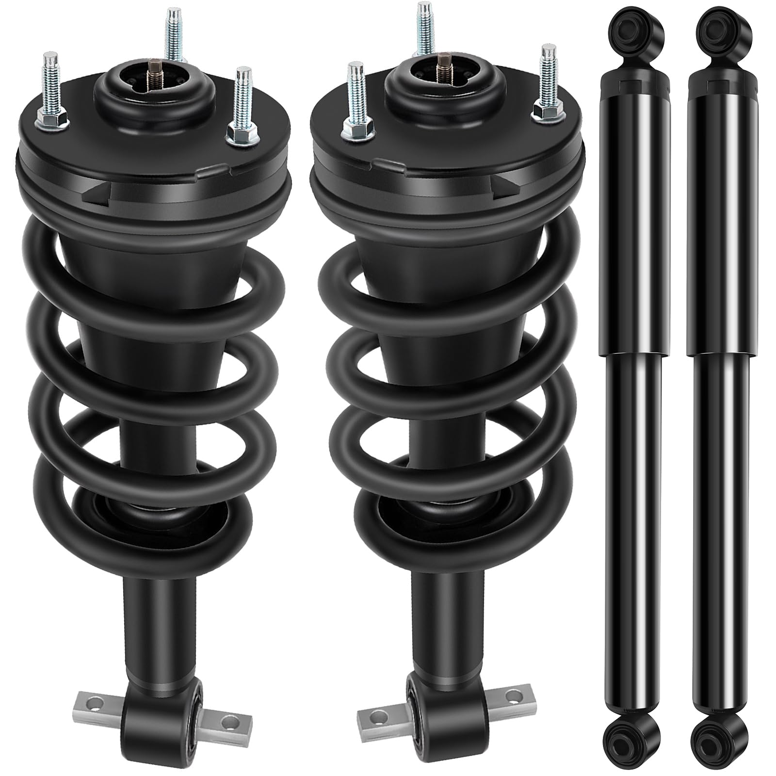 SCITOO Stoßdämpfer vorne und hinten, passend für 2007–2013, Chevrolet Silverado 1500, 2007–2013 für GMC Sierra 1500, komplettes Stoßdämpfer- und Federbein-Montagesatz, passend für 139105 911533, 4 SCITOO Stoßdämpfer vorne und hinten, passend für 2007–2013, Chevrolet Silverado 1500, 2007–2013 für GMC Sierra 1500, komplettes Stoßdämpfer- und Federbein-Montagesatz, passend für 139105 911533, 4 von SCITOO
