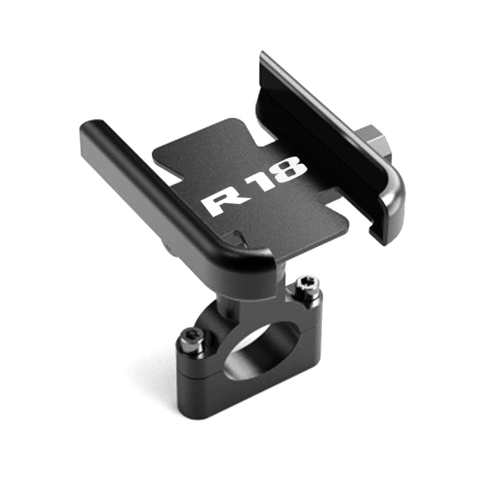 Für BMW R18 R 18 Motorrad Aluminium Lenker Rückspiegel Handy Halterung GPS Stand Halterung Extender Halterung (Farbe : Handlebar Black) von SCITOY