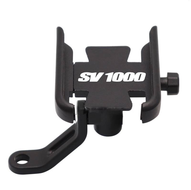 Für Suzuki SV1000 SV 1000 Motorradzubehör Lenker Rückfahr Handyhalter GPS Ständer Halterung (Farbe : Mirror Type Black) von SCITOY