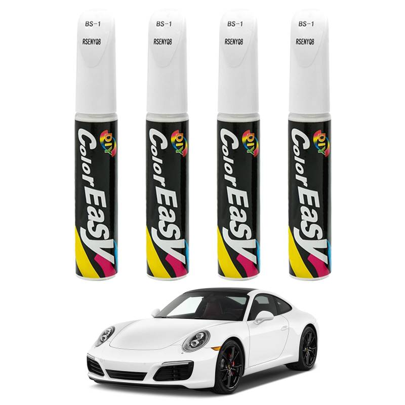 SCOBUTY Lackstift Auto, Lack Reparaturstift, 4pcs, Weiß von SCOBUTY