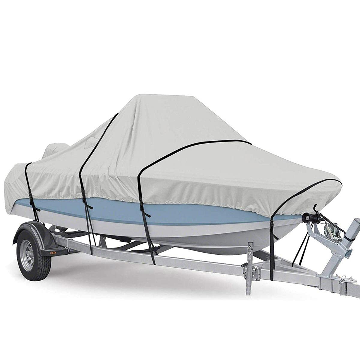 Abdeckplanen FüR Boote Einstellbare reflektierende 11-2. 2ft. Bootsabdeckung 300D Oxford Stoff Outdoor Protection Wasserdicht Anti-Zertrümmer Reißvermittlung Fit Bass Boot Bootsabdeckung Persenning ( Abdeckplanen FüR Boote Einstellbare reflektierende 11-2. 2ft. Bootsabdeckung 300D Oxford Stoff Outdoor Protection Wasserdicht Anti-Zertrümmer Reißvermittlung Fit Bass Boot Bootsabdeckung Persenning ( von SCORRO
