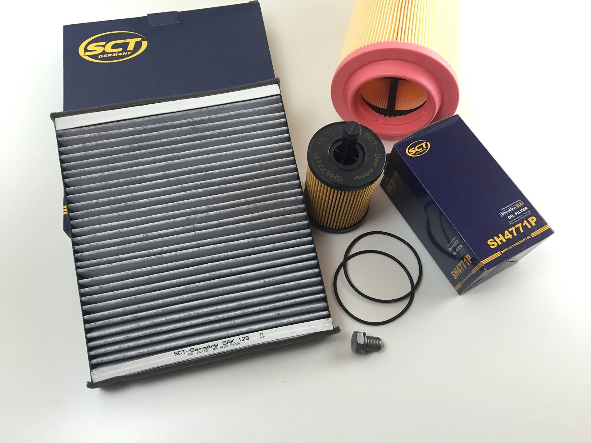 FILTER SET ÖLFILTER LUFTFILTER AKTIVKOHLEFILTER ABLASSSCHRAUBE A2 1.2 TDI 1.4 TDI von Sct Germany & Caripar Germany