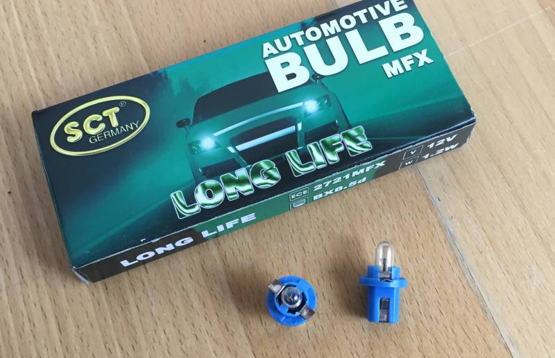 10 x SCT GERMANY LONGLIFE LAMPE MFX 12V 1,2W ECE 2721MFX BX8.5D BLAU von SCT GERMANY