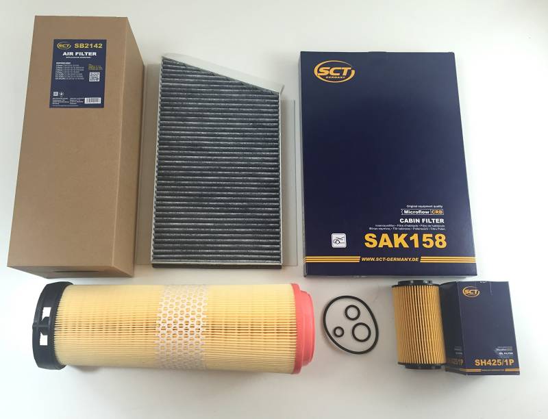 FILTER SET ÖLFILTER LUFTFILTER AKTIVKOHLE CLC CLK C-KLASSE W203 S203 CL203 C209 200 220 CDI von SCT GERMANY