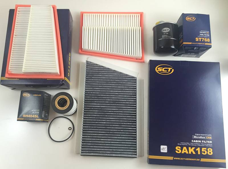 FILTER SET SCT GERMANY C-KLASSE W203 S203 CLK A209 C209 320 CDI 224 PS von SCT GERMANY