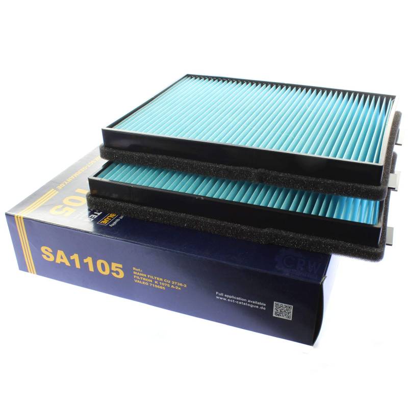 Original SCT Filter Innenraumluft Pollenfilter Innenraumfilter SA 1105 von SCT Germany