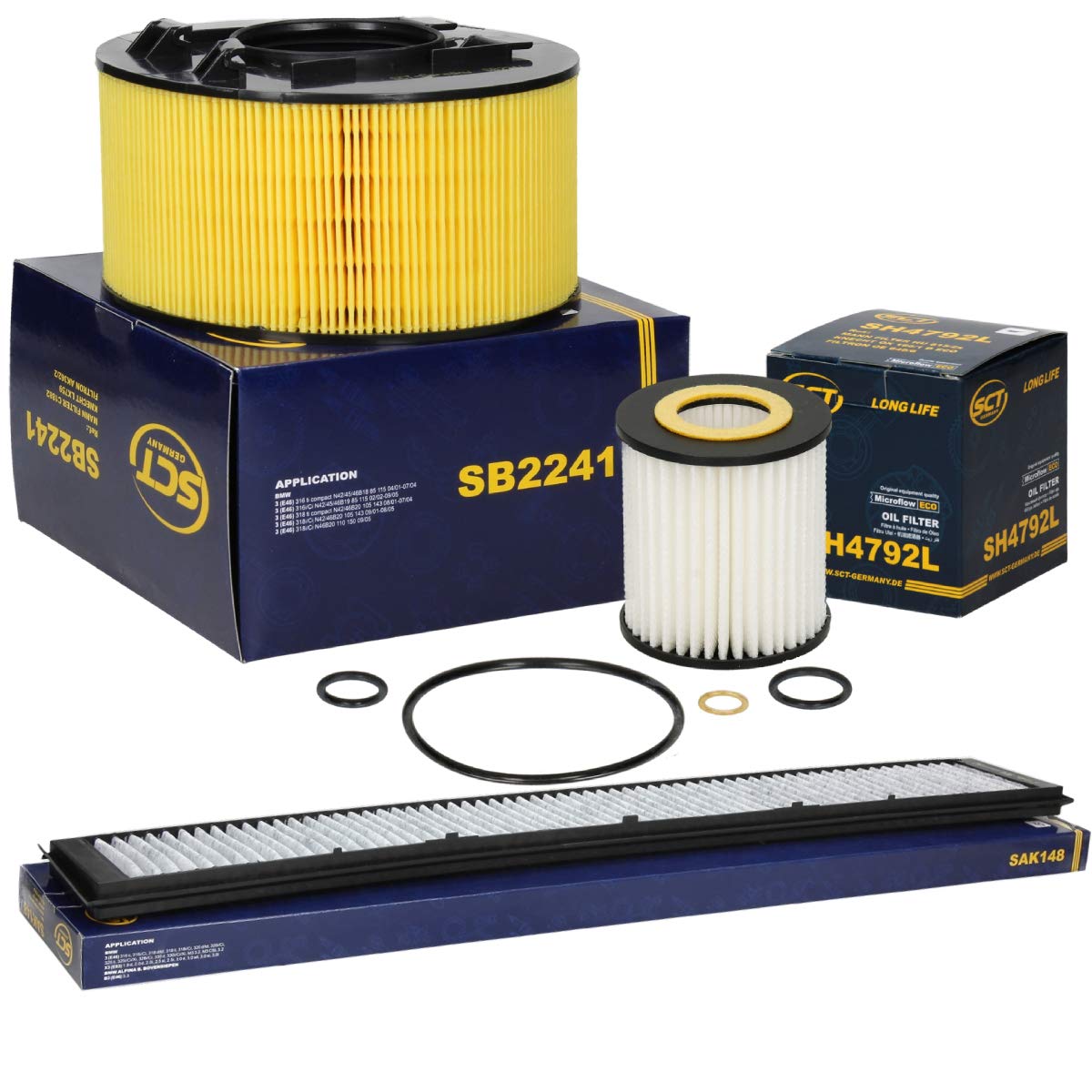 SCT Germany Inspektionspaket Wartungspaket Filterset 1 x Luftfilter 1 x Innenraumfilter mit Aktivkohle 1 x Ölfilter SCT Germany Inspektionspaket Wartungspaket Filterset 1 x Luftfilter 1 x Innenraumfilter mit Aktivkohle 1 x Ölfilter von SCT Germany