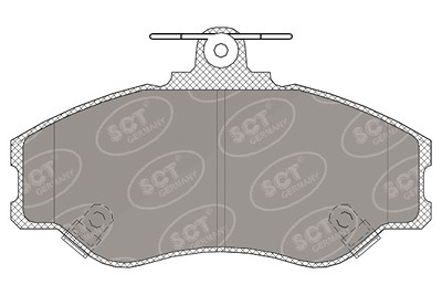 Sct - Mannol Bremsbelagsatz Vorderachse [Hersteller-Nr. SP323PR] für Hyundai von SCT - MANNOL