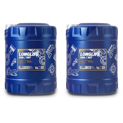 Mannol 2x 10 L Longlife 504/507 5W-30 von MANNOL