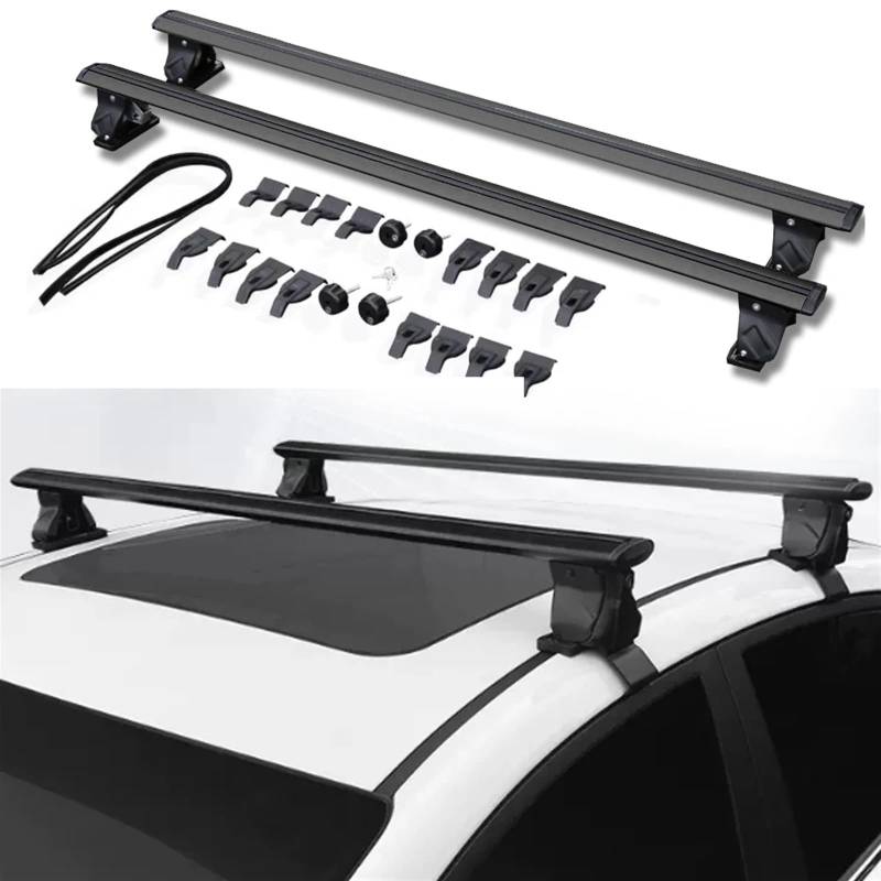 2PCS Abschließbare Dachreling Rack Dach Gepäck Limousine Querstangen Kreuz Bars Für Kia Für EV6 Dachträger Relingträger von SCUASKJ