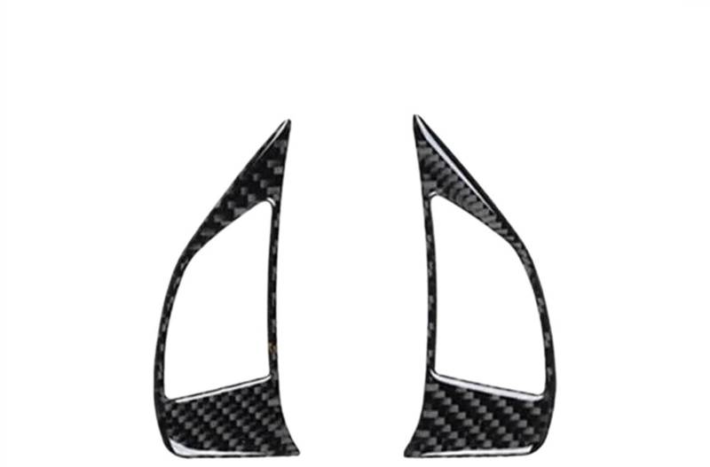 Aufkleber Abdeckung Cover Decal Trim 2PCS Auto Lenkrad Taste Abdeckung Trim Fit Auto Innen Dekoration Trim Für FIAT 500 2012 2013 2014 2015 von SCUASKJ