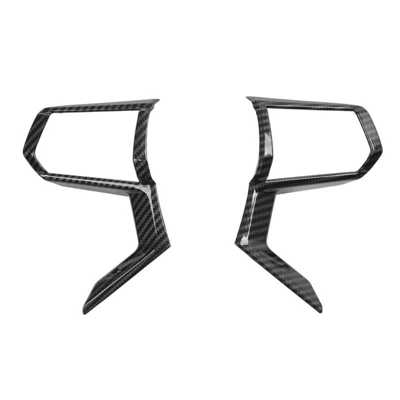 Aufkleber Abdeckung Cover Decal Trim 2Pcs Lenkrad Abdeckung Dekoration Rahmen Trim Auto Interior Styling Für Mitsubishi Für Outlander 2023 von SCUASKJ