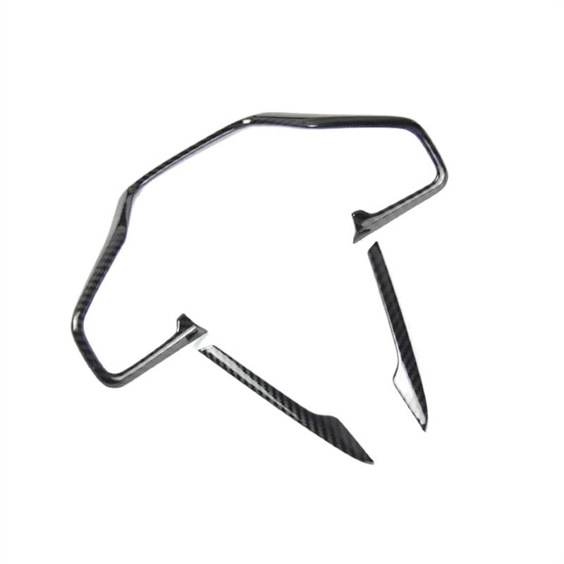 Aufkleber Abdeckung Cover Decal Trim 3 Stücke Auto Lenkrad Rahmen Abdeckung Trim Aufkleber Auto Zubehör Innen Für Civic 10th 2016 2017 2018(Schwarz) von SCUASKJ