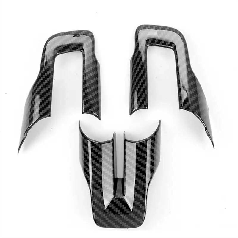 Aufkleber Abdeckung Cover Decal Trim 3PCS Lenkrad Abdeckung Trim Auto Zubehör Innen Dekoration Stil Für Mustang 2015 2016 2017 2018 2019 von SCUASKJ