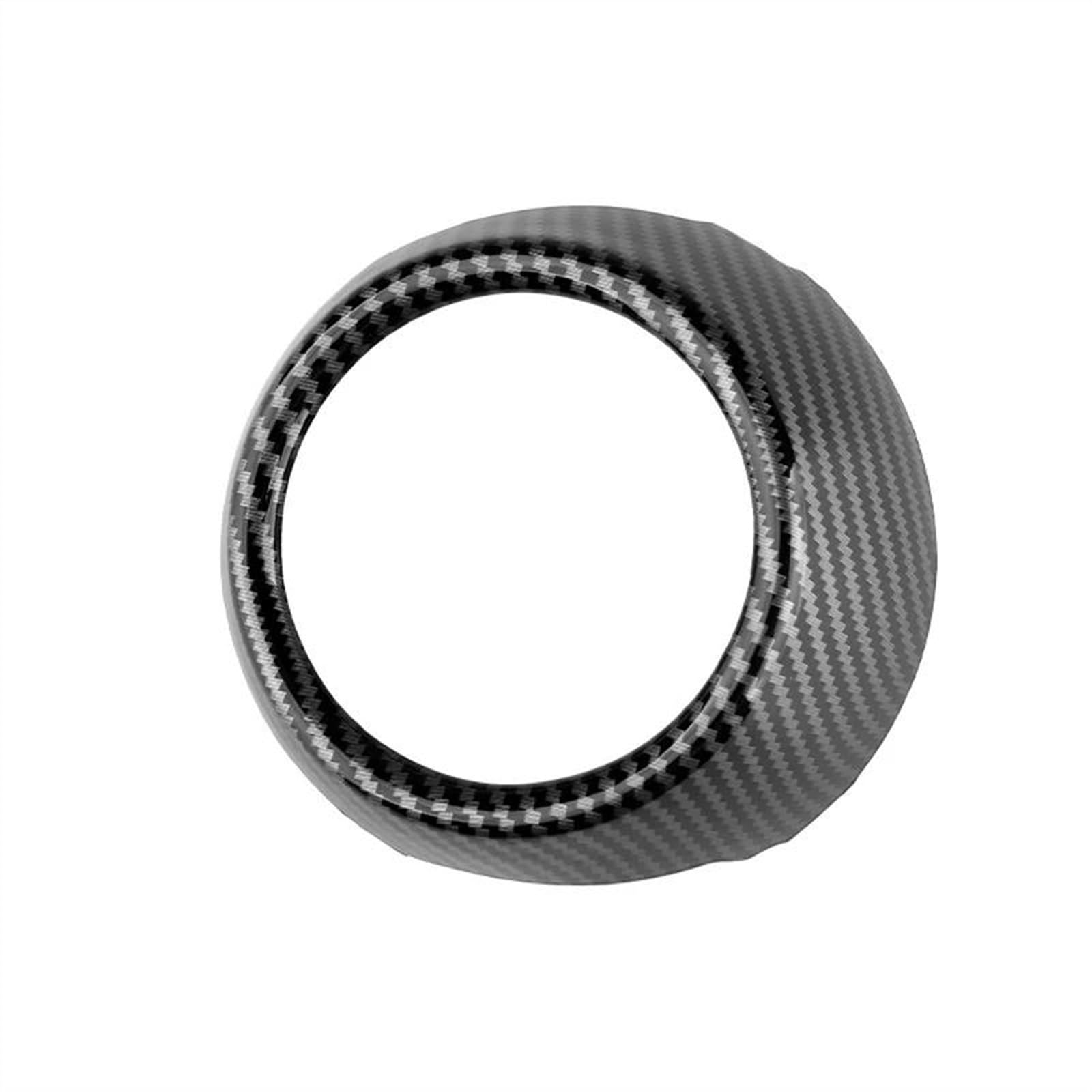 Aufkleber Abdeckung Cover Decal Trim 4 Stücke Auto Innentürgriff Dekorative Ring Aufkleber ABS Kunststoff Türgriff Außenring Aufkleber Für Mini Für Cooper Für F60(Kohlenschwarz) von SCUASKJ