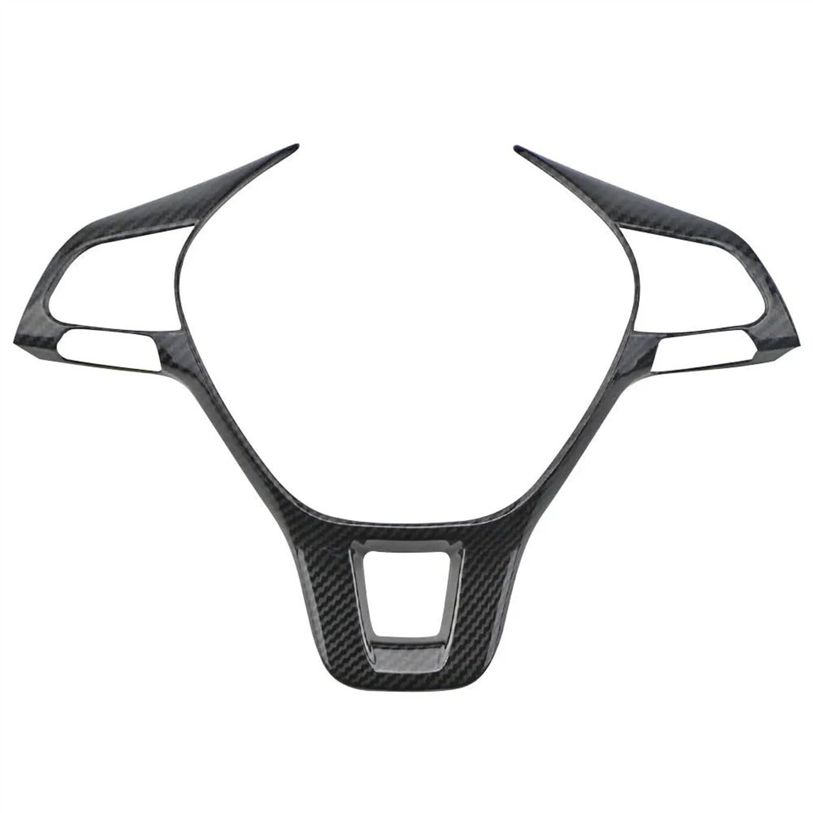 Aufkleber Abdeckung Cover Decal Trim Auto Lenkrad Abdeckung Trim Lenkrad ABS Pailletten Für VW Für Tiguan MK2 Für Allspace 2017 2018 2019 2020 2021(Carbon Fiber Black) von SCUASKJ