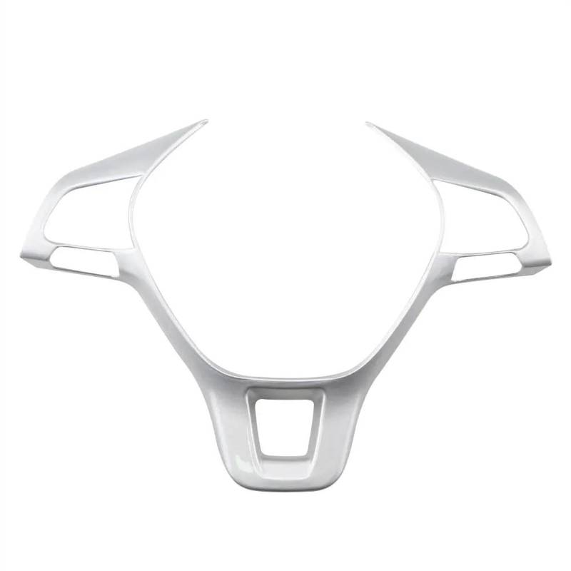 Aufkleber Abdeckung Cover Decal Trim Auto Lenkrad Abdeckung Trim Lenkrad ABS Pailletten Für VW Für Tiguan MK2 Für Allspace 2017 2018 2019 2020 2021(Silber) von SCUASKJ