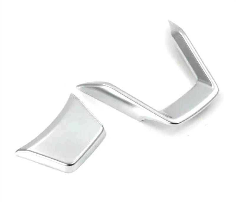 Aufkleber Abdeckung Cover Decal Trim Auto Lenkrad Panel Rahmen Trim Abdeckung Aufkleber Innen Dekoration Molding Für Subaru Für Forester SK 2019 2020 2021 2022 2023(Matte Silver B) von SCUASKJ