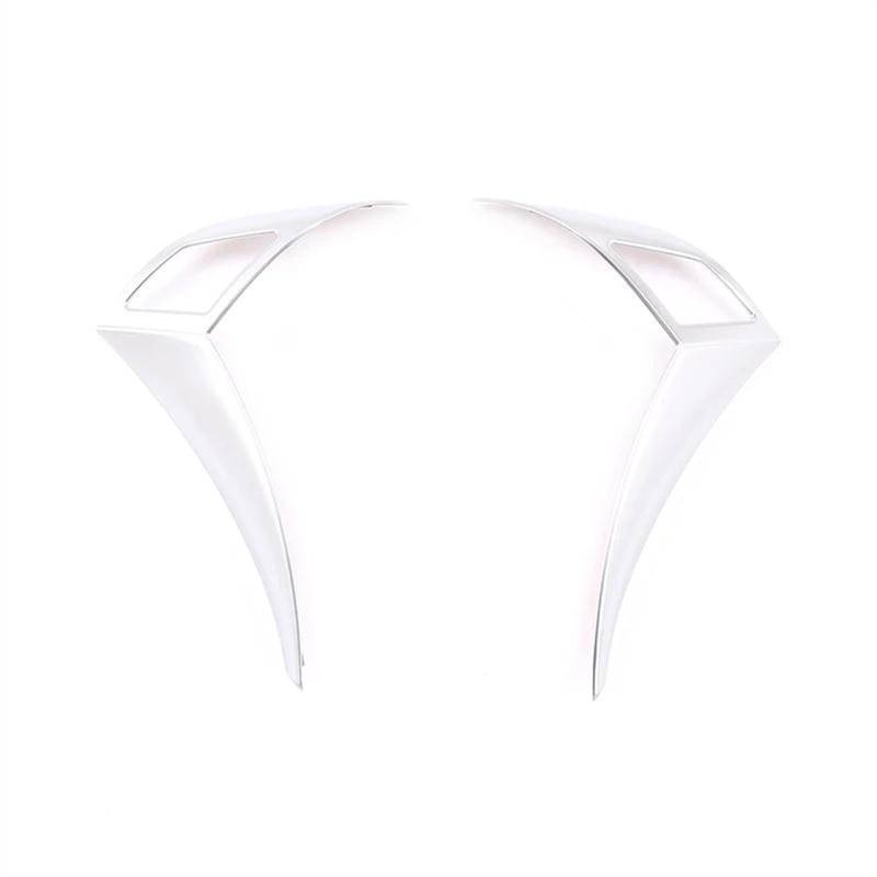Aufkleber Abdeckung Cover Decal Trim Für 5er E60 E61 2003 2004 2005 2006 2007 2008 2009 2010 Auto Styling Lenkrad Taste Dekoration Rahmen Trim(Silber) von SCUASKJ